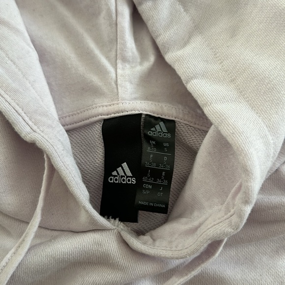 Pink ADIDAS cropped hoodie - Picture 2 of 4